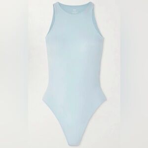 SKIMS Fits Everybody High Neck Bodysuit ~ Opal ~ Like New! Sz Med